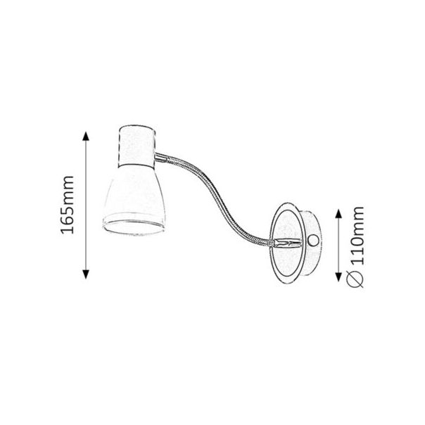 Rabalux Spot rasveta Ati E14 1x MAX 15W crna (5975) - 5975-1-1