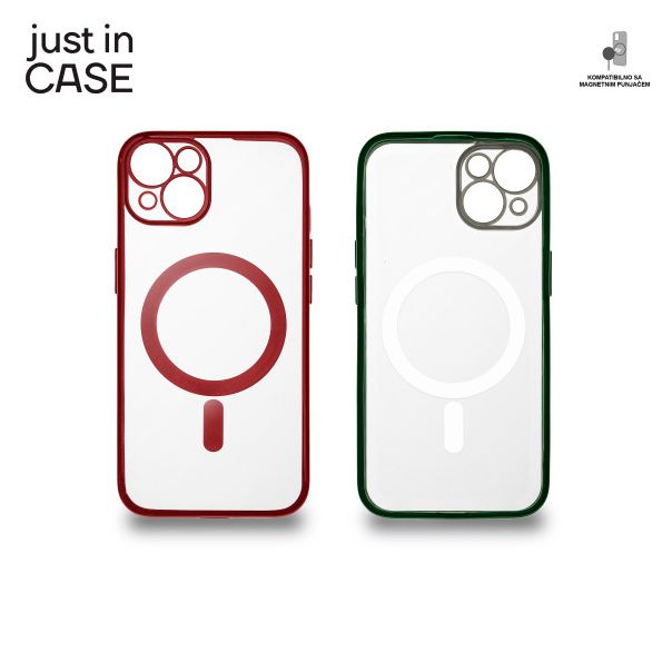 JUST IN CASE 2u1 Extra case MAG MIX paket zeleno-crveni za iPhone 13 - MAG104GNRD