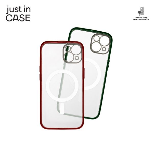 JUST IN CASE 2u1 Extra case MAG MIX paket zeleno-crveni za iPhone 13 - MAG104GNRD