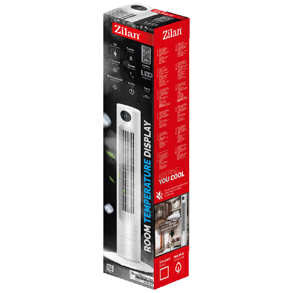 ZILAN Ventilator stubni, daljinski upravljač, oscilacija 60°, 60W - ZLN1023 - vent000132A00000