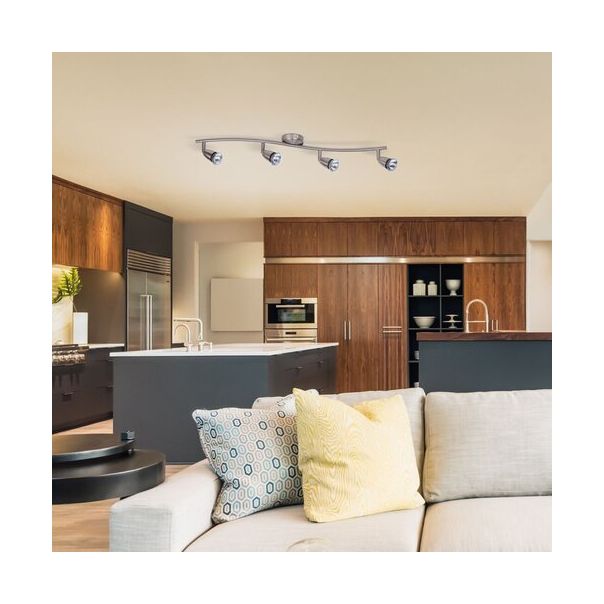 Rabalux Spot rasveta Norman GU10 4x MAX 50W brušeni hrom (5994) - 5994