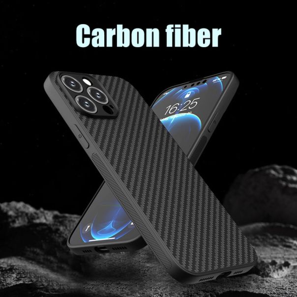 Maska za iPhone 17 Pro 6.3 crna Carbon fiber - 223496
