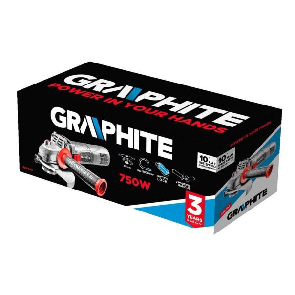 GRAPHITE Brusilica ugaona 750W - 59G063