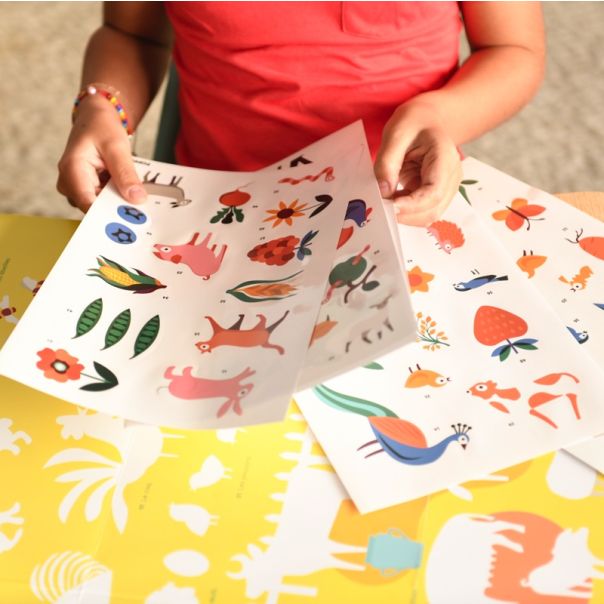 POPPIK Edukativni poster s nalepnicama Otkrića: Farma - DIS027