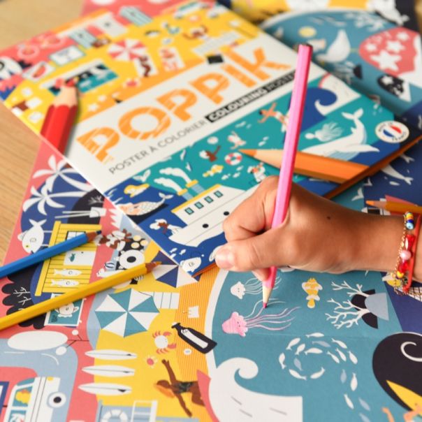 POPPIK Poster za bojenje: Na moru - COL004