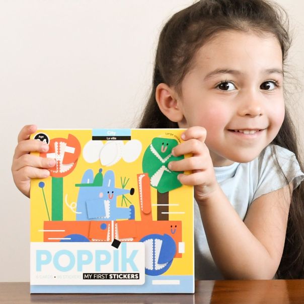 POPPIK Moje prve nalepnice: Grad - BABY004