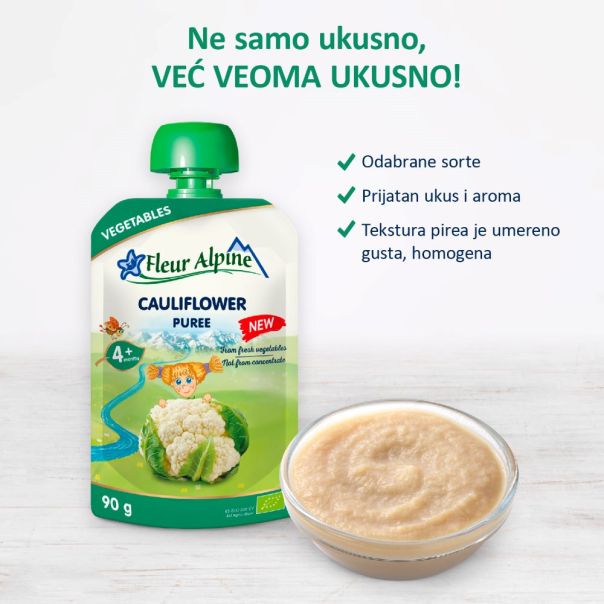 Fleur Alpine organski pire sa karfiolom 4+, 90gr - 000396-1