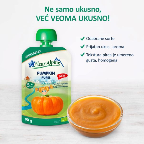 Fleur Alpine organski pire sa bundevom 5+, 90gr - 000399