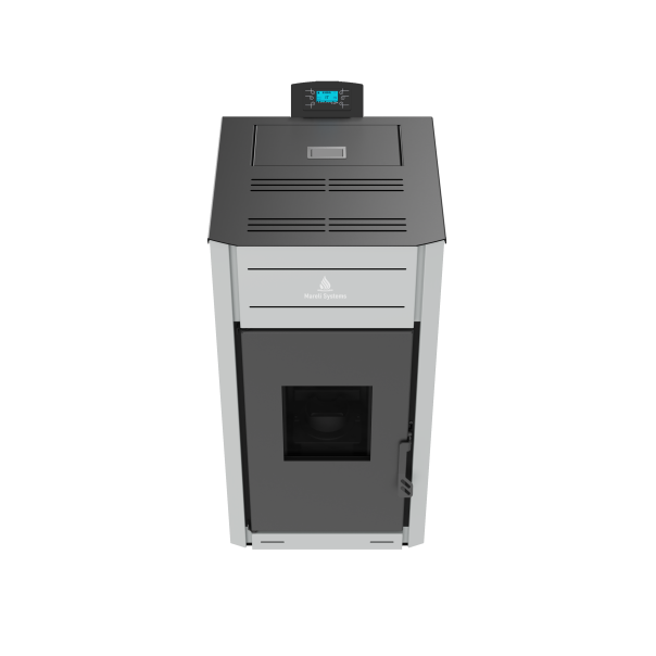 MARELI Kamin na pelet UNO 18 (2kW + 16kW) siva - EP3012030