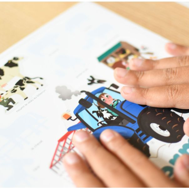 Edukativni poster s nalepnicama Mini otkrića: Farma - MIN004