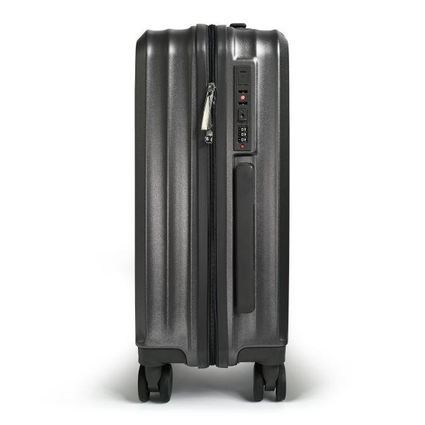 Tripmates ručni kofer (kabinski) 55 cm svetlosivi + gratis organizator za dokumenta – sa USB punjačem, držačem za piće i dodatnom kukom + gratis organizatorom za dokumenta - R0062-1