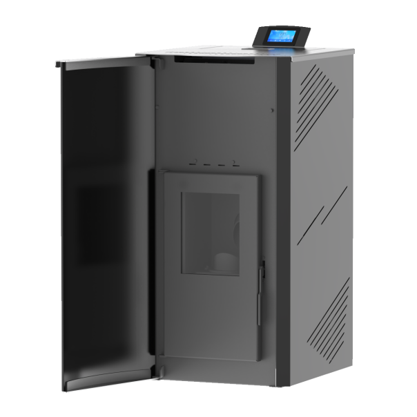 MARELI Kamin na pelet ONYX FULL GLASS 18 (2kW + 16kW) crna - EP3013708
