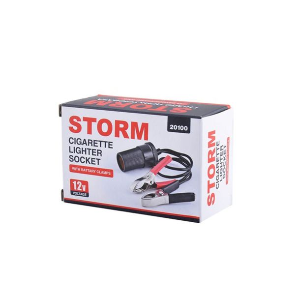 STORM Auto upaljac adapter sa 2 krokodil stipaljke - 5APT20100
