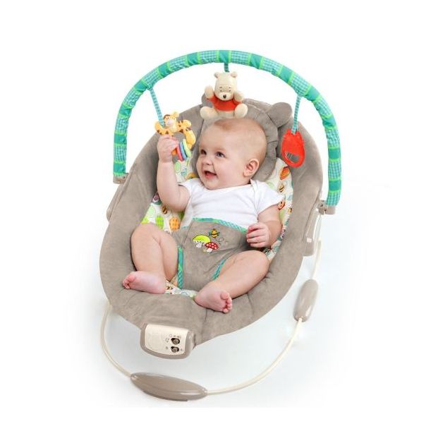 KIDS II Ležaljka za bebe Disney baby Winnie the Pooh Dots & Honey pots 60256 - SKU60256