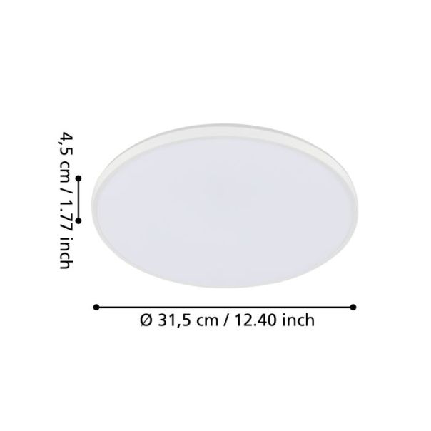 EGLO Plafonjera Crespillo LED 15W 4000K, neutralno bela - 99338-1