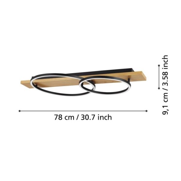 EGLO Plafonjera Boyal LED 24W 3000K, toplo bela - 99467