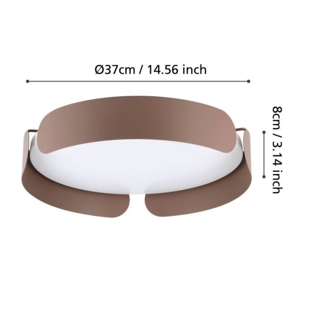 EGLO Plafonjera Valcasotto LED 20W 3000K, toplo bela - 99623-1