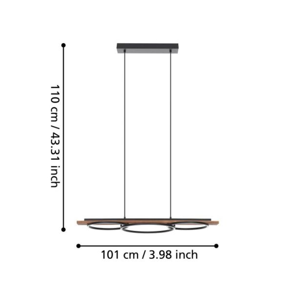 EGLO Visilica Boyal LED 40W 3000K, toplo bela - 99624