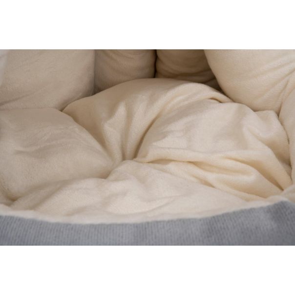 PET COMFORT Krevet za mačke sa visećom lopticom Sivo-Bež 42 × 40 × 38 cm - EP3174605