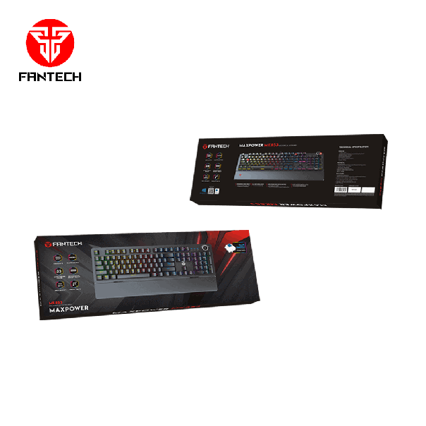 FANTECH Gejmerska mehanička tastatura MK853 MAX POWER CRNA (PLAVI SWITCH) - 89553