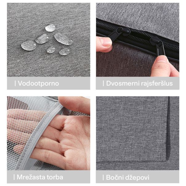 HOMEMATES 1+1 Gratis Organizator za dokumente sive boje 37*27*10 - R0306