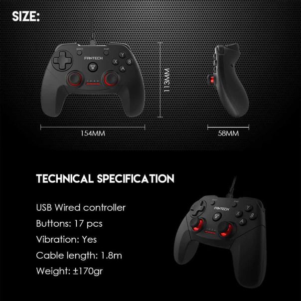 FANTECH Joypad GP12 REVOLVER CRNI - FT92138