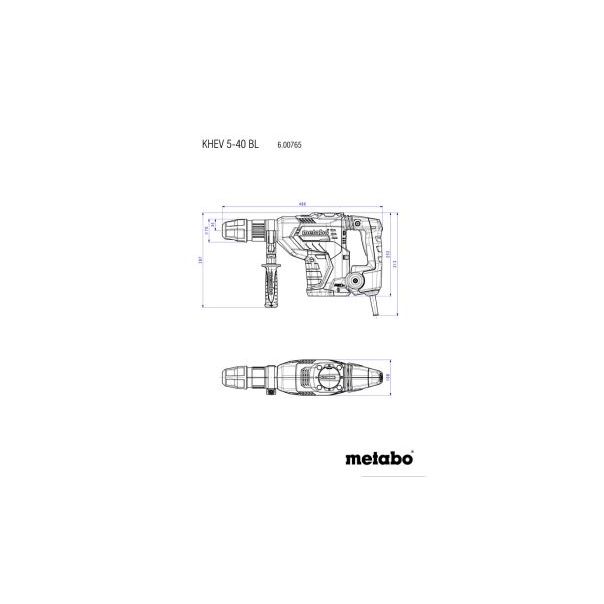 METABO Elektro-pneumatski čekić KHEV 5-40 BL, 1150W, SDS max - 600765500