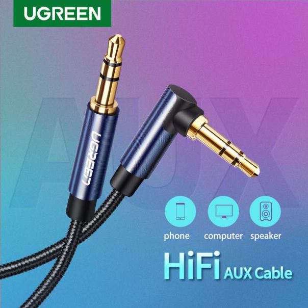 UGREEN AUX kabl 3.5mm na 3.5mm AV112 1.5m metalno kućište - 60181