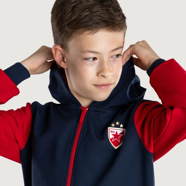 FK CRVENA ZVEZDA dečija trenerka gornji deo teget- crvena - 602-25-4