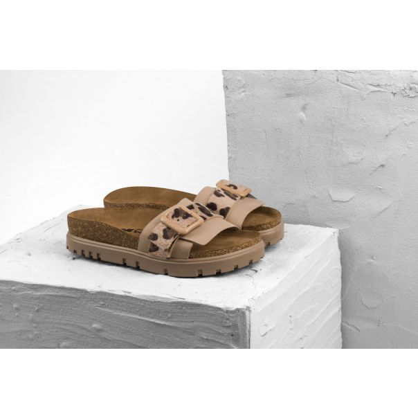 LEON Ženska papuča Tessa - bež - 6022-BŽ