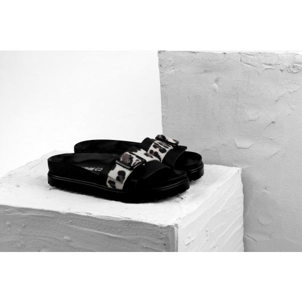 LEON Ženska papuča Tessa - crna - 6022- CR