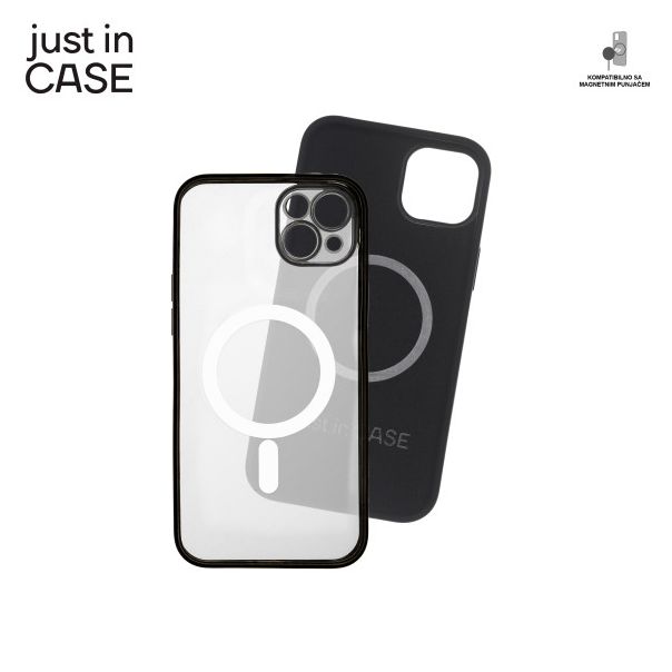 JUST IN CASE 2u1 Extra case MAG MIX PLUS paket crni za iPhone 14 Plus - MAGPL109BK