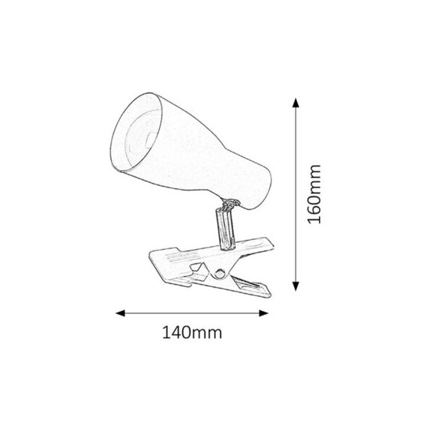 Rabalux Spot rasveta Ebony E27 1x MAX 20W bela (6026) - 6026