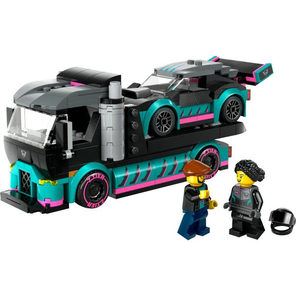 LEGO Kocke 60406 Trkački auto i auto-transporter - 202167
