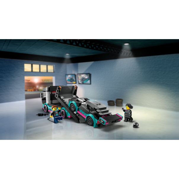 LEGO Kocke 60406 Trkački auto i auto-transporter - 202167