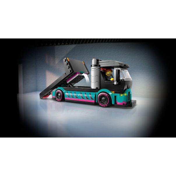 LEGO Kocke 60406 Trkački auto i auto-transporter - 202167