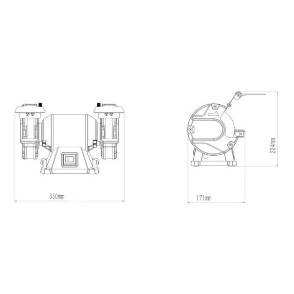METABO Dvostrano tocilo  DS 125 M; 200W; 125mm - 604125000