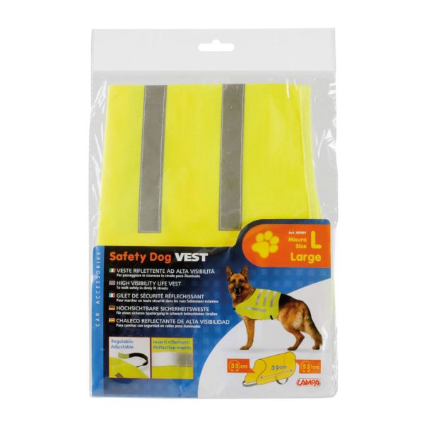 LAMPA ACCESSORIES Fluo prsluk reflektujući za pse veličina