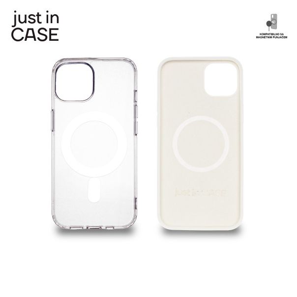 JUST IN CASE 2u1 Extra case MAG MIX PLUS paket beli za iPhone 14 - MAGPL108WH