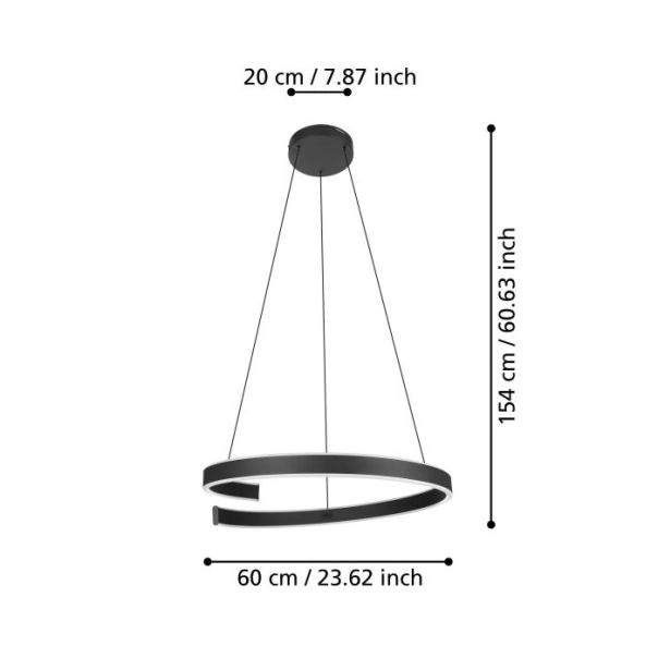 EGLO Visilica Andabaia-Z LED 42,5W Podesiva boja svetlosti - 900404