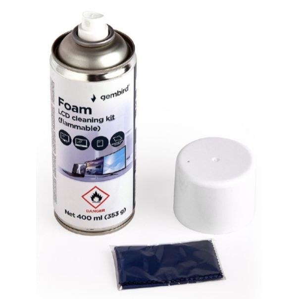 GEMBIRD Pena za čišćenje LCD ekrana 400ml (zapaljiva) CK-LCD-08 - 46116