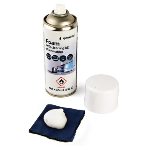 GEMBIRD Pena za čišćenje LCD ekrana 400ml (zapaljiva) CK-LCD-08 - 46116