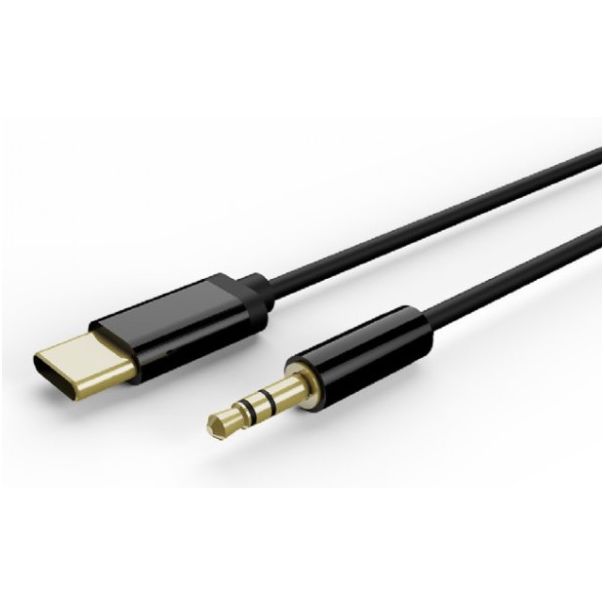 GEMBIRD Kabl USB-C - stereo 3.5 mm AUX kabl CCA-CM3.5M-1.5M, 1.5m, crna - 46115-1