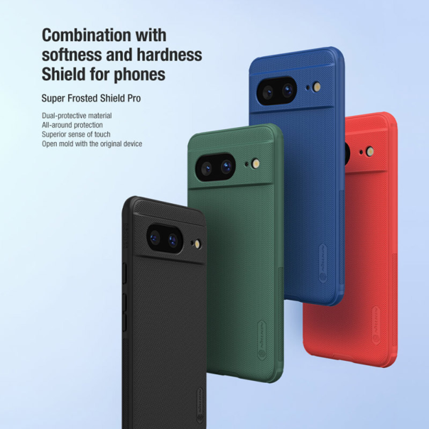 Maska za Google Pixel 8 Nillkin Super Frosted Shield Pro crna - EP2873986