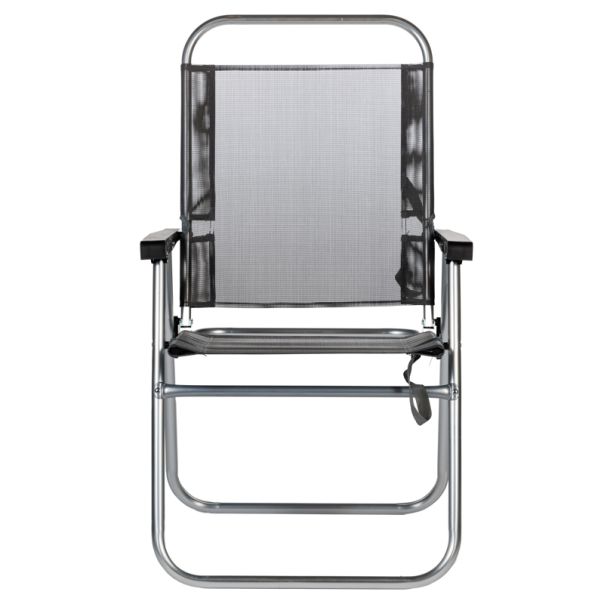 SAVACOOP Sklopiva stolica sa rukonaslonom aluminijumska, siva - 60741