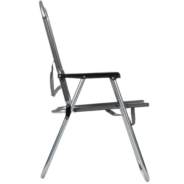 SAVACOOP Sklopiva stolica sa rukonaslonom aluminijumska, siva - 60741