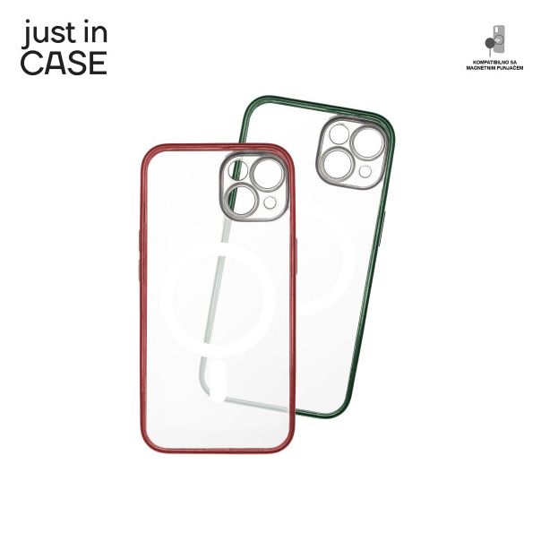 JUST IN CASE 2u1 Extra case MAG MIX paket zeleno-crveni za iPhone 14 - MAG108GNRD