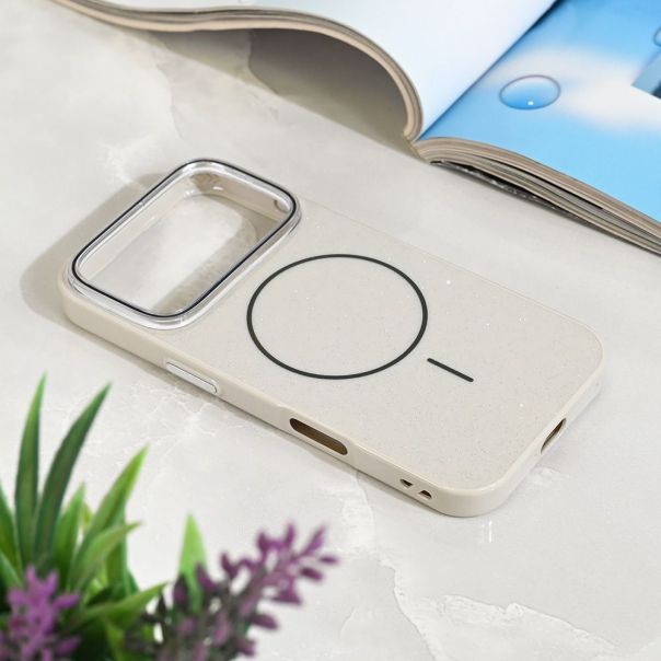 Maska za iPhone 17 Pro 6.3 Magsafe Sparkle Dust srebrna - 222936
