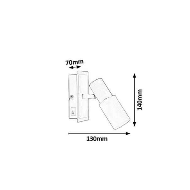 Rabalux Spot rasveta Logan E14 1x MAX 40W hrom (6096) - 6096-1