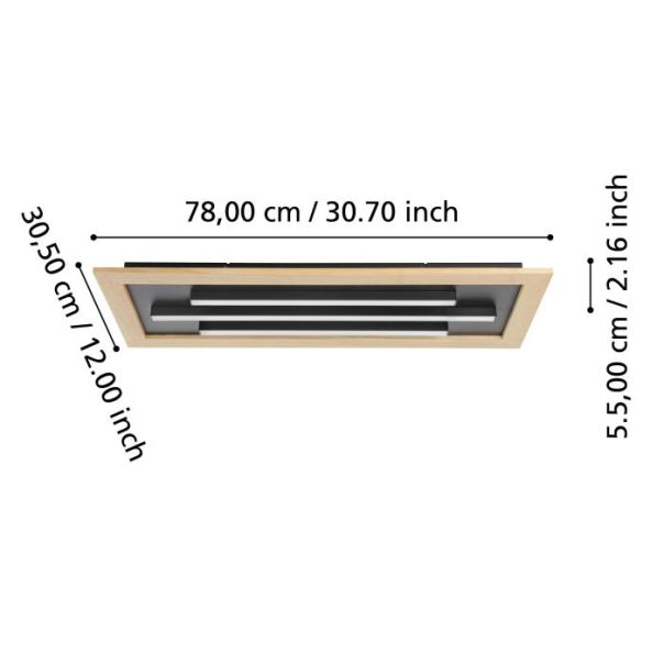 EGLO Plafonjera Tirrenara LED 31W Podesiva boja svetlosti - 900604